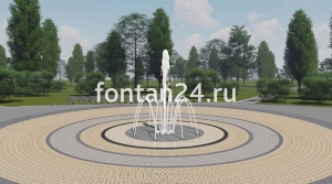 Уличный фонтан "Пиано малый" ø=2 м