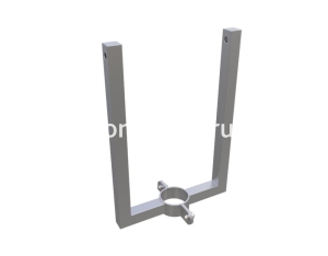 Кронштейн для двух светильников, нержавеющая сталь (хомут) Кронштейн для двух светильников, нержавеющая сталь (хомут)